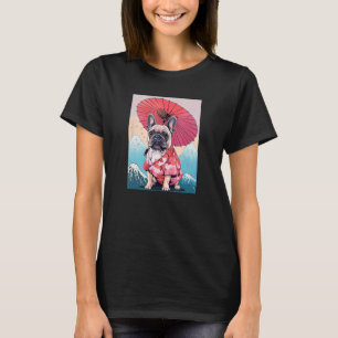 Bulldog Kimono Funny Dog Geisha T-Shirt
