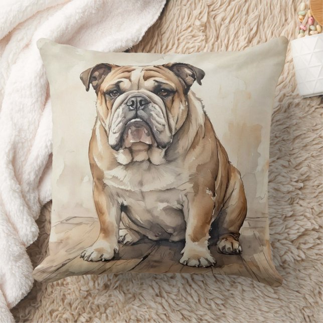 Bulldog Kissen (Decke)