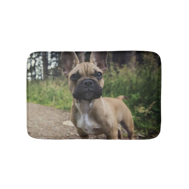 Bulldog-Kissen Badematte (Vorderseite)