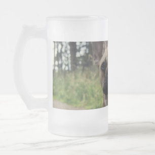 Bulldog-Kissen Mattglas Bierglas
