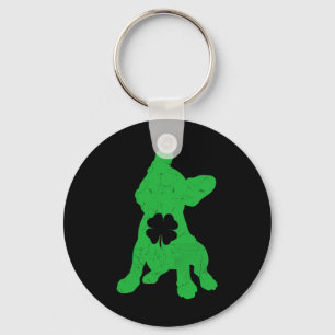 Bulldog Kleeblatt St Patrick Day Owner Frenchie Do Schlüsselanhänger