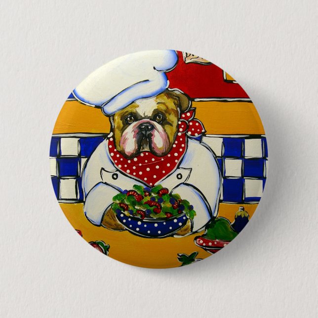 Bulldog-Koch Button (Vorderseite)