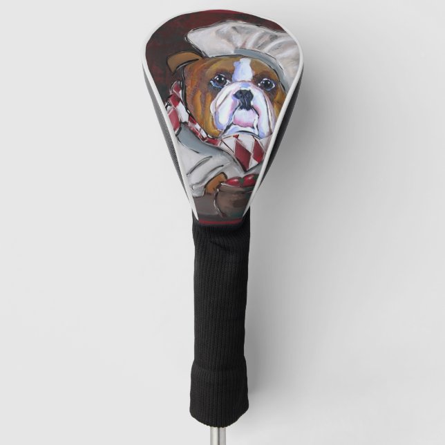 Bulldog-Koch Golf Headcover (Vorderseite)