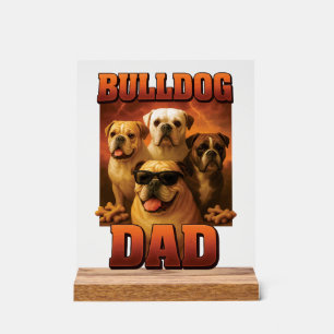 Bulldog-Kopie Acrylschild