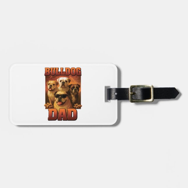 Bulldog-Kopie Gepäckanhänger (Vorderseite horizontal)