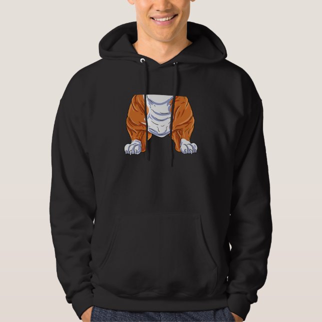 Bulldog-Kostüm Hoodie (Vorderseite)