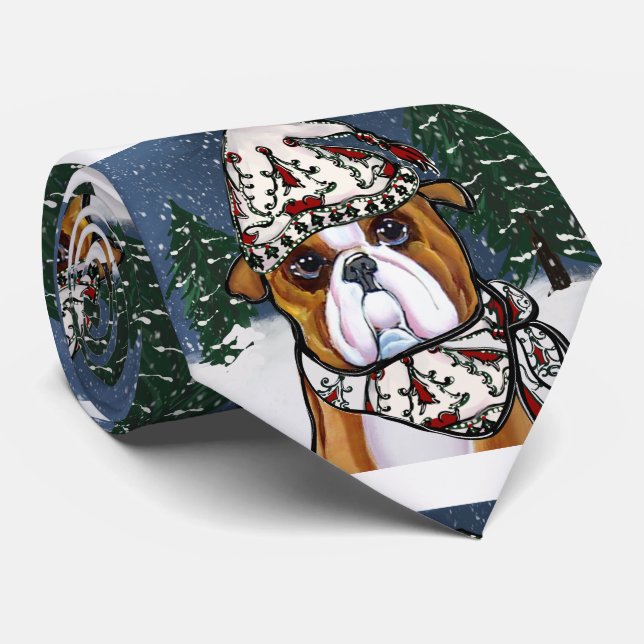 Bulldog Krawatte (Gerollt)