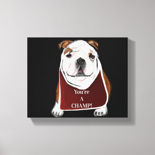 BULLDOG LEINWANDDRUCK (Vorderseite)