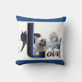 Bulldog-Liebe Kissen