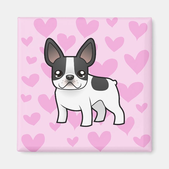 Bulldog-Liebe Magnet (Vorne)