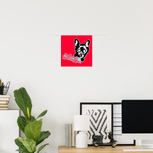 Bulldog-Liebe Poster