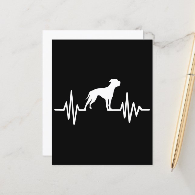 Bulldog Liebhaber | Bulldog Heartbeat (Vorderseite/Rückseite Beispiel)