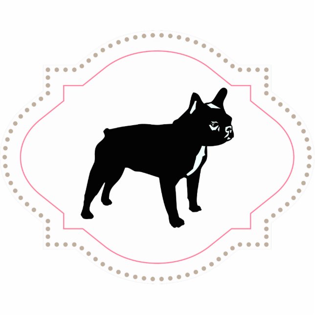 Bulldog Magnet Fotoskulptur Magnet (Vorne)