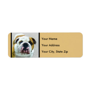 Bulldog-Malerei - Niedliche Original Hunde-Kunst
