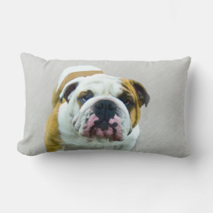 Bulldog-Malerei - Niedliche Original Hunde-Kunst Lendenkissen