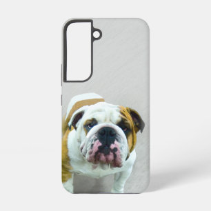 Bulldog-Malerei - Niedliche Original Hunde-Kunst Samsung Galaxy Hülle