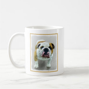 Bulldog-Malerei - Niedliche Original Hunde-Kunst Tasse