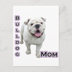 Bulldog-Mama 4 Postkarte