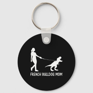 Bulldog Mama Frenchie Mama Dog Dinosaur Women Moth Schlüsselanhänger