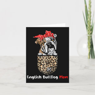 Bulldog-Mama Tasche Bulldog-Mama Muttertag Karte