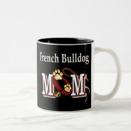 Bulldog-Mama-Tasse Zweifarbige Tasse