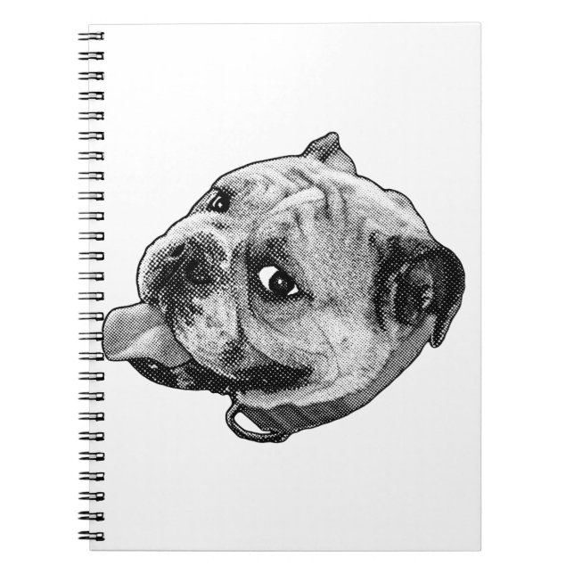 Bulldog Manga Notizen Notizblock (Vorderseite)