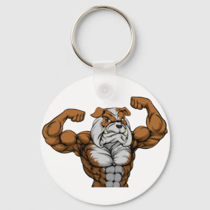 Bulldog Mascot Schlüsselanhänger