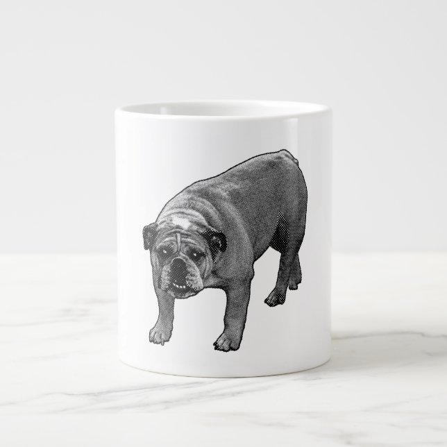 Bulldog Merry Dot Brew Jumbo-Tasse (Vorderseite)