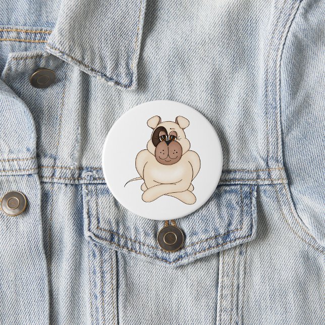 Bulldog mit Big Eyes Button (Von Creator hochgeladen)