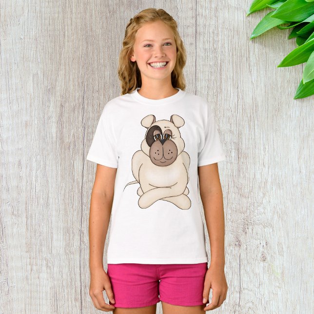 Bulldog mit Big Eyes T-Shirt (Von Creator hochgeladen)