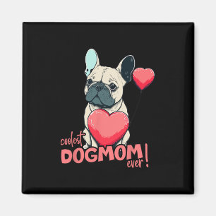 Bulldog mit Heartballon - Coolste Dogama aller Zei Magnet