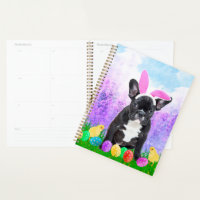 Bulldog mit Ostereiern Bunny Chicks