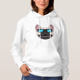 Bulldog mit Sonnenbrille Hoodie