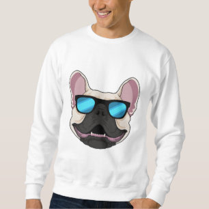 Bulldog mit Sonnenbrille Sweatshirt