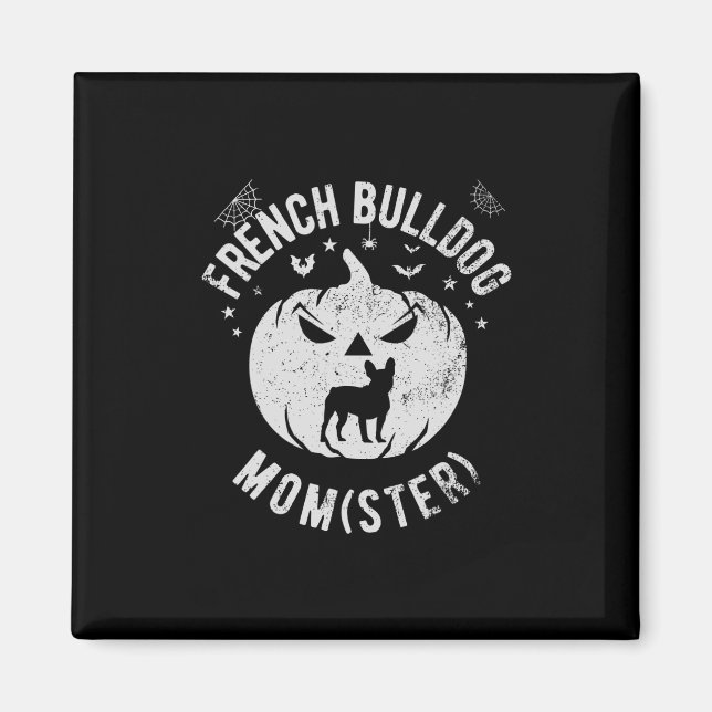Bulldog Momster - Halloween Magnet (Vorne)