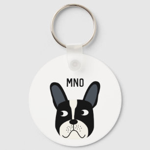 Bulldog Monogram Schlüsselanhänger