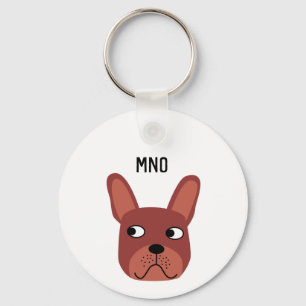 Bulldog Monogram Schlüsselanhänger