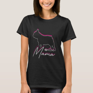 Bulldog Mother's Day Dog Owner Family Pet Mama Dog T-Shirt