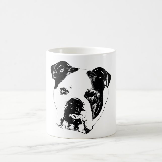 Bulldog Nah-up Holiday Tasse (Mittel)