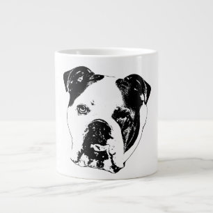 Bulldog Nah-up Holiday Tasse
