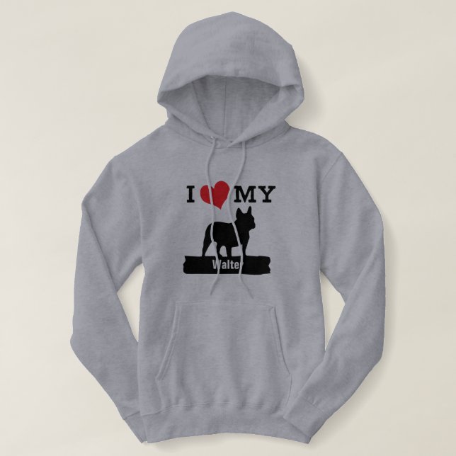 Bulldog-Name Hoodie (Design vorne)