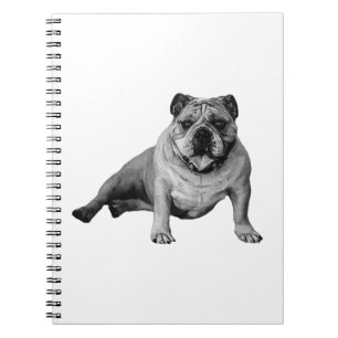 Bulldog-Notizbuch mit entspannter Atmosphäre Notizblock
