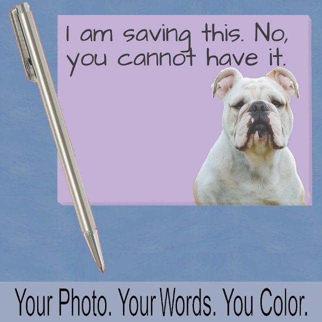 Bulldog oder Ihr Hund Foto – Weihnachtsstrumpf Fül Post-it Klebezettel (Von Creator hochgeladen)