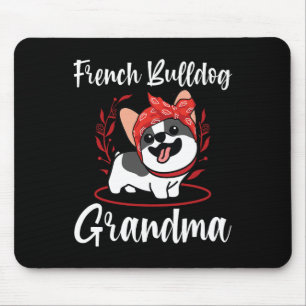 Bulldog Oma Downer Französischer Bulldog Mousepad