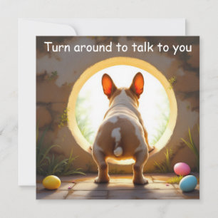 Bulldog - Ostern Feiertagskarte