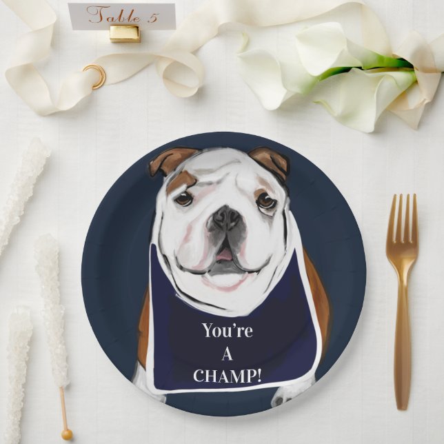 BULLDOG PAPPTELLER (Hochzeit)