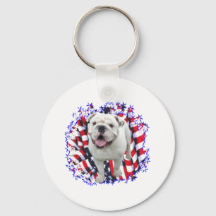 Bulldog Patriot Schlüsselanhänger