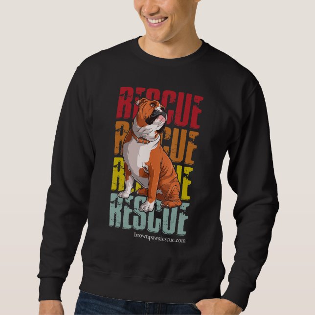 Bulldog Paw Dog Rescue Puppy Sweatshirt (Vorderseite)