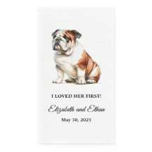 Bulldog Personalisiert Hunde Hochzeit