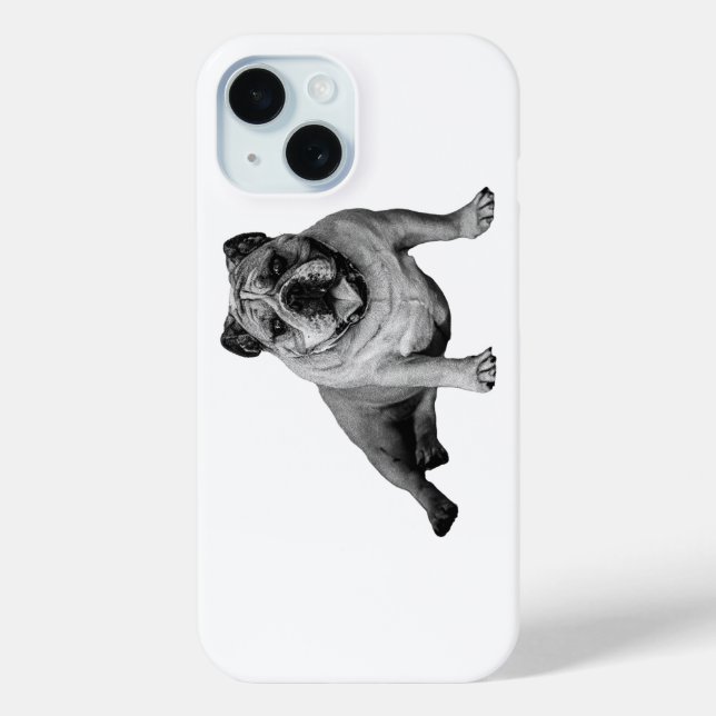 Bulldog Playful Design for iPhone Case-Mate iPhone Hülle (Rückseite)